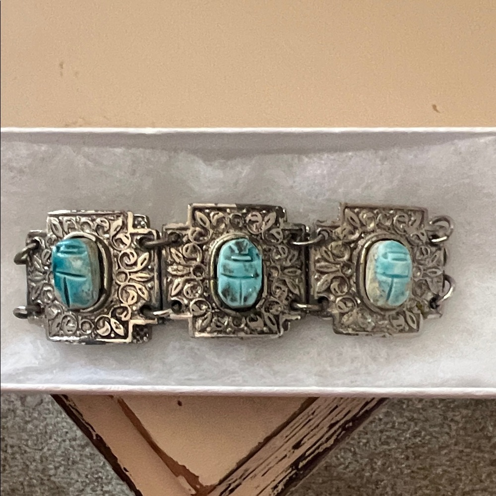 Silver and Turquoise Bracelet